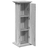 vidaXL Display Stand with Storage Grey Sonoma 31x30x90 cm Engineered Wood