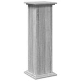 vidaXL Display Stand with Storage Grey Sonoma 31x30x90 cm Engineered Wood