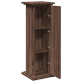 vidaXL Display Stand with Storage Brown Oak 31x30x90 cm Engineered Wood