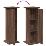 vidaXL Display Stand with Storage Brown Oak 31x30x90 cm Engineered Wood