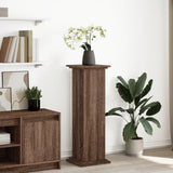 vidaXL Display Stand with Storage Brown Oak 31x30x90 cm Engineered Wood