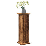 vidaXL Display Stand with Storage Old Wood 31x30x90 cm Engineered Wood