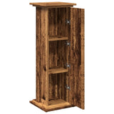 vidaXL Display Stand with Storage Old Wood 31x30x90 cm Engineered Wood