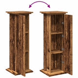 vidaXL Display Stand with Storage Old Wood 31x30x90 cm Engineered Wood