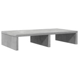 vidaXL Monitor Stand Concrete Grey 50x27x10 cm Engineered Wood