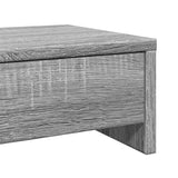 vidaXL Monitor Stand with Drawers Grey Sonoma 100x27x15 cm Engineered Wood