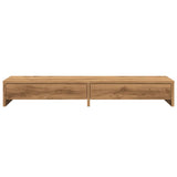 vidaXL Monitor Stand with Drawers Artisian Oak 100x27x15 cm Engineered Wood