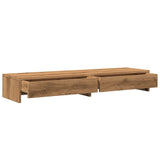 vidaXL Monitor Stand with Drawers Artisian Oak 100x27x15 cm Engineered Wood