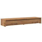 vidaXL Monitor Stand with Drawers Artisian Oak 100x27x15 cm Engineered Wood