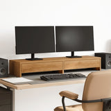 vidaXL Monitor Stand with Drawers Artisian Oak 100x27x15 cm Engineered Wood