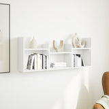 vidaXL Wall Cabinet 100x18x40 cm White Engineered Wood