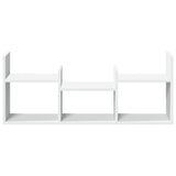 vidaXL Wall Cabinet 100x18x40 cm White Engineered Wood