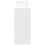 vidaXL Wall Cabinet 100x18x40 cm White Engineered Wood