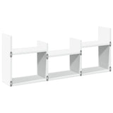 vidaXL Wall Cabinet 100x18x40 cm White Engineered Wood