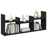 vidaXL Wall Cabinet 100x18x40 cm Black Engineered Wood