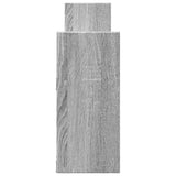 vidaXL Wall Cabinet 100x18x40 cm Grey Sonoma Engineered Wood