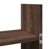 vidaXL Wall Cabinet 100x18x40 cm Brown Oak Engineered Wood