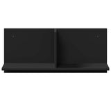 vidaXL Wall Cabinet 70x16.5x30 cm Black Engineered Wood