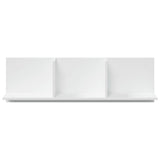 vidaXL Wall Cabinet 100x16.5x30 cm White Engineered Wood