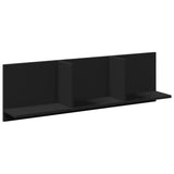 vidaXL Wall Cabinet 100x16.5x30 cm Black Engineered Wood