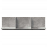 vidaXL Wall Cabinet 100x16.5x30 cm Concrete Grey Engineered Wood