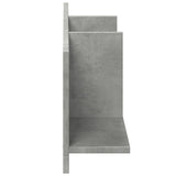 vidaXL Wall Cabinet 100x16.5x30 cm Concrete Grey Engineered Wood