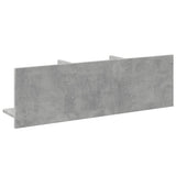 vidaXL Wall Cabinet 100x16.5x30 cm Concrete Grey Engineered Wood