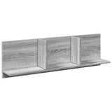 vidaXL Wall Cabinet 100x16.5x30 cm Grey Sonoma Engineered Wood