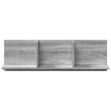 vidaXL Wall Cabinet 100x16.5x30 cm Grey Sonoma Engineered Wood