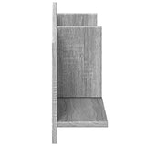 vidaXL Wall Cabinet 100x16.5x30 cm Grey Sonoma Engineered Wood