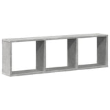 vidaXL Wall Cabinet 100x16x30 cm Concrete Grey Engineered Wood