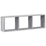 vidaXL Wall Cabinet 100x16x30 cm Grey Sonoma Engineered Wood