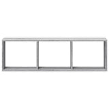 vidaXL Wall Cabinet 100x16x30 cm Grey Sonoma Engineered Wood