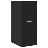 vidaXL Apothecary Cabinet Black 30x41x77.5 cm Engineered Wood