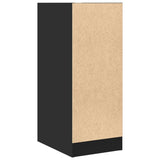 vidaXL Apothecary Cabinet Black 30x41x77.5 cm Engineered Wood