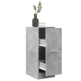 vidaXL Apothecary Cabinet Concrete Grey 30x41x77.5 cm Engineered Wood