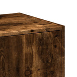 vidaXL Apothecary Cabinet Smoked Oak 30x41x77.5 cm Engineered Wood