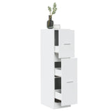 vidaXL Apothecary Cabinet White 30x41x118 cm Engineered Wood