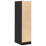 vidaXL Apothecary Cabinet Black 30x41x118 cm Engineered Wood