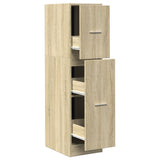 vidaXL Apothecary Cabinet Sonoma Oak 30x41x118 cm Engineered Wood