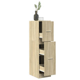 vidaXL Apothecary Cabinet Sonoma Oak 30x41x118 cm Engineered Wood