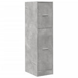 vidaXL Apothecary Cabinet Concrete Grey 30x41x118 cm Engineered Wood