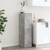 vidaXL Apothecary Cabinet Concrete Grey 30x41x118 cm Engineered Wood