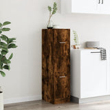 vidaXL Apothecary Cabinet Smoked Oak 30x41x118 cm Engineered Wood