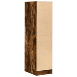 vidaXL Apothecary Cabinet Smoked Oak 30x41x118 cm Engineered Wood