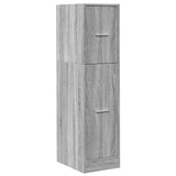 vidaXL Apothecary Cabinet Grey Sonoma 30x41x118 cm Engineered Wood