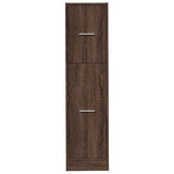 vidaXL Apothecary Cabinet Brown Oak 30x41x118 cm Engineered Wood