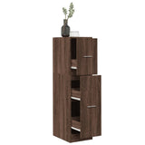 vidaXL Apothecary Cabinet Brown Oak 30x41x118 cm Engineered Wood