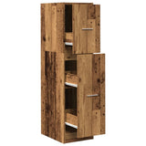 vidaXL Apothecary Cabinet Old Wood 30x41x118 cm Engineered Wood