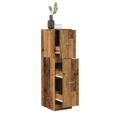 vidaXL Apothecary Cabinet Old Wood 30x41x118 cm Engineered Wood